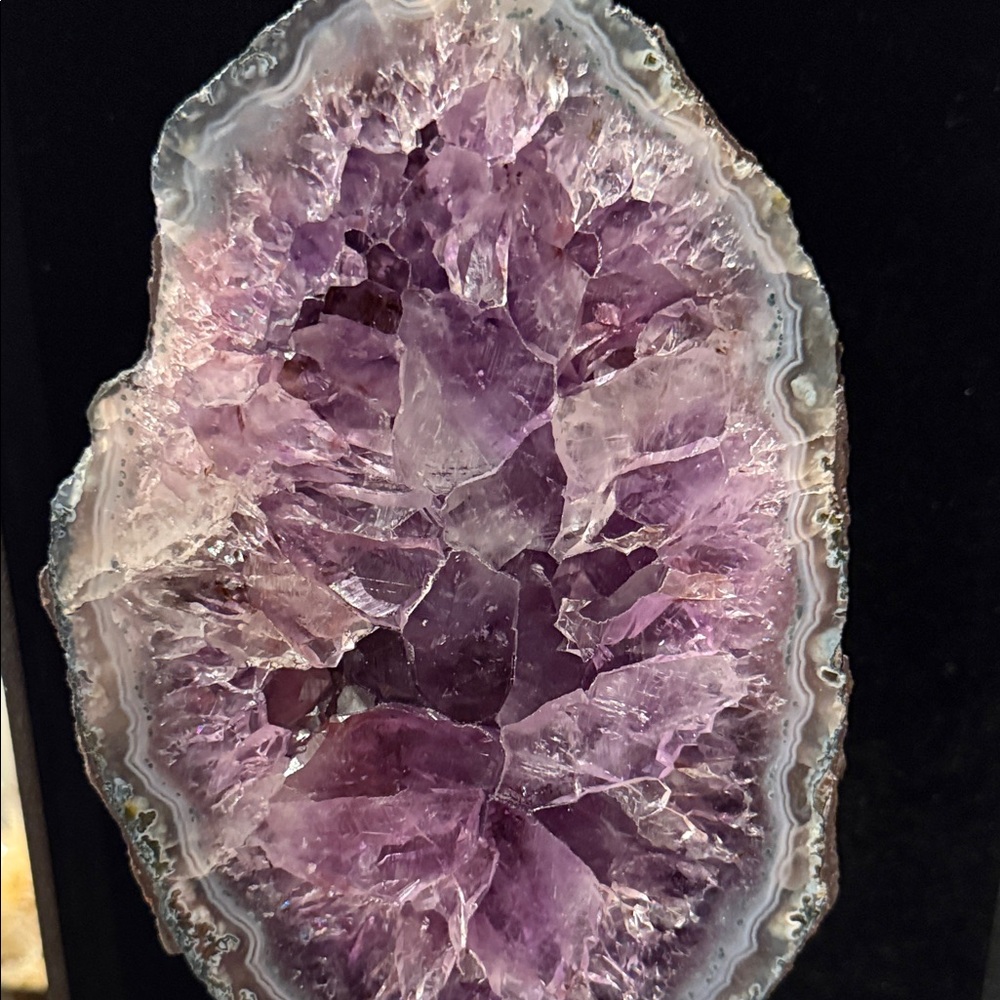 Stunning Purple Amythest Geode Slice - Picture 7 of 16